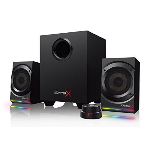 Creative Sound BlasterX Kratos S5-2.1 - Altoparlanti da gioco USB con audio personalizzabile e illuminazione RGB