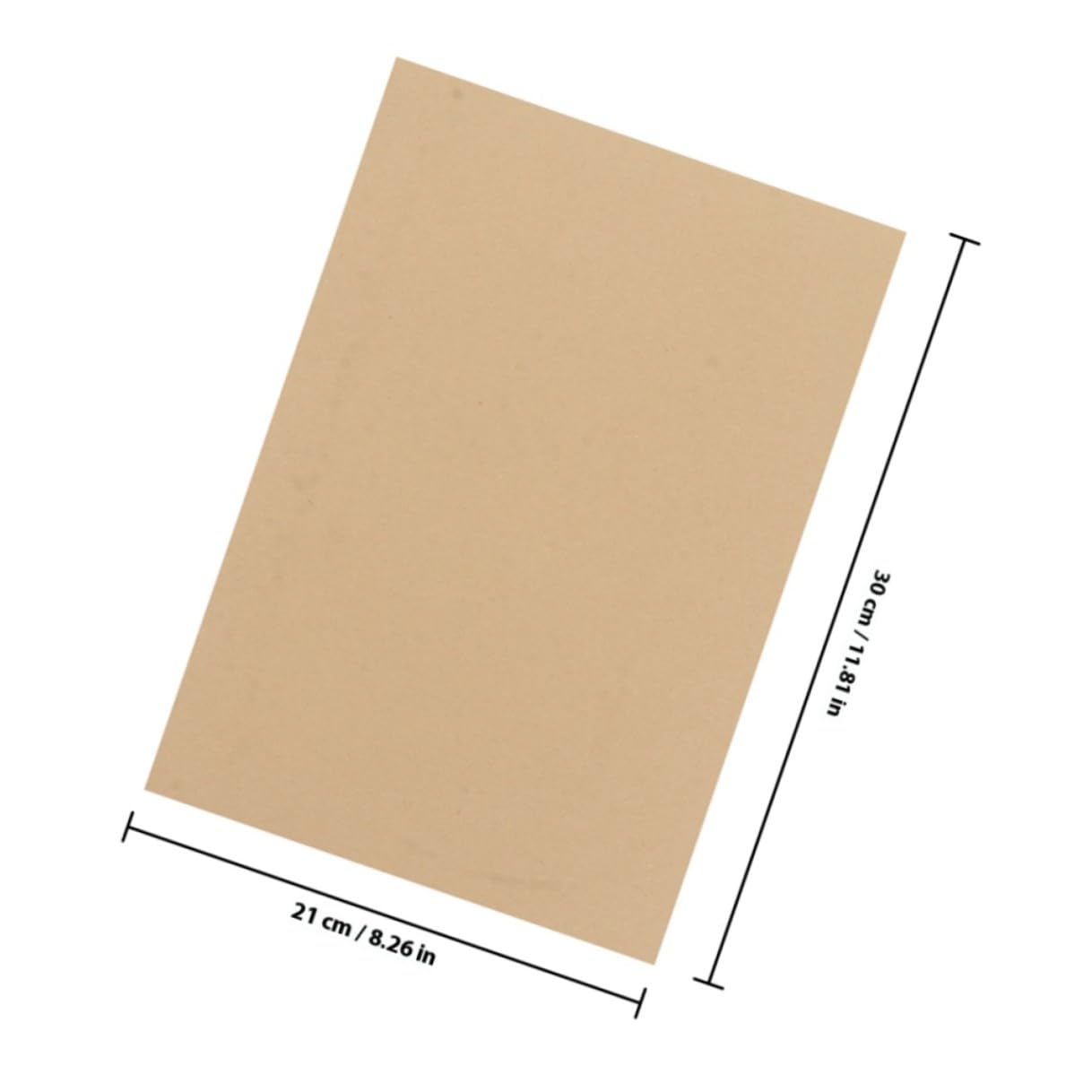 Gogogmee Vintage Briefpapier und Angenehmer Haptik aus Braunem Kraftpapier 100 Blatt 160g/m² A4 Format mit Verbesserter Haltbarkeit für Dokumentenlagerung und Verpackung