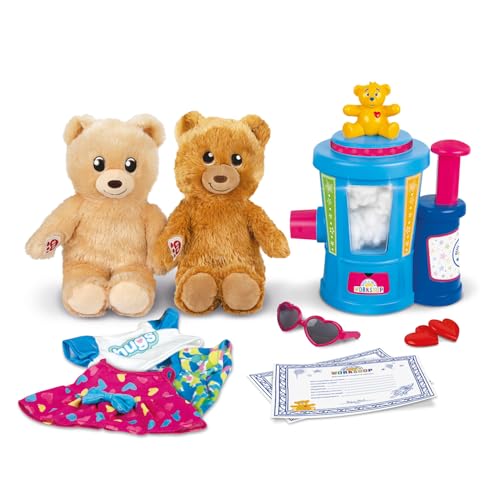 Casdon Build-A-Bear Workshop Toy Stuffing Station | At-Home Station for Kids Aged 3+ | Stuff, Dress & Cuddle Furry Friends | Toy Stuffing Station with Lights Included