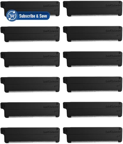 BakBlade Replacement Blade Cartridges for All 2.0 and 3.0 Models (12 Pack)