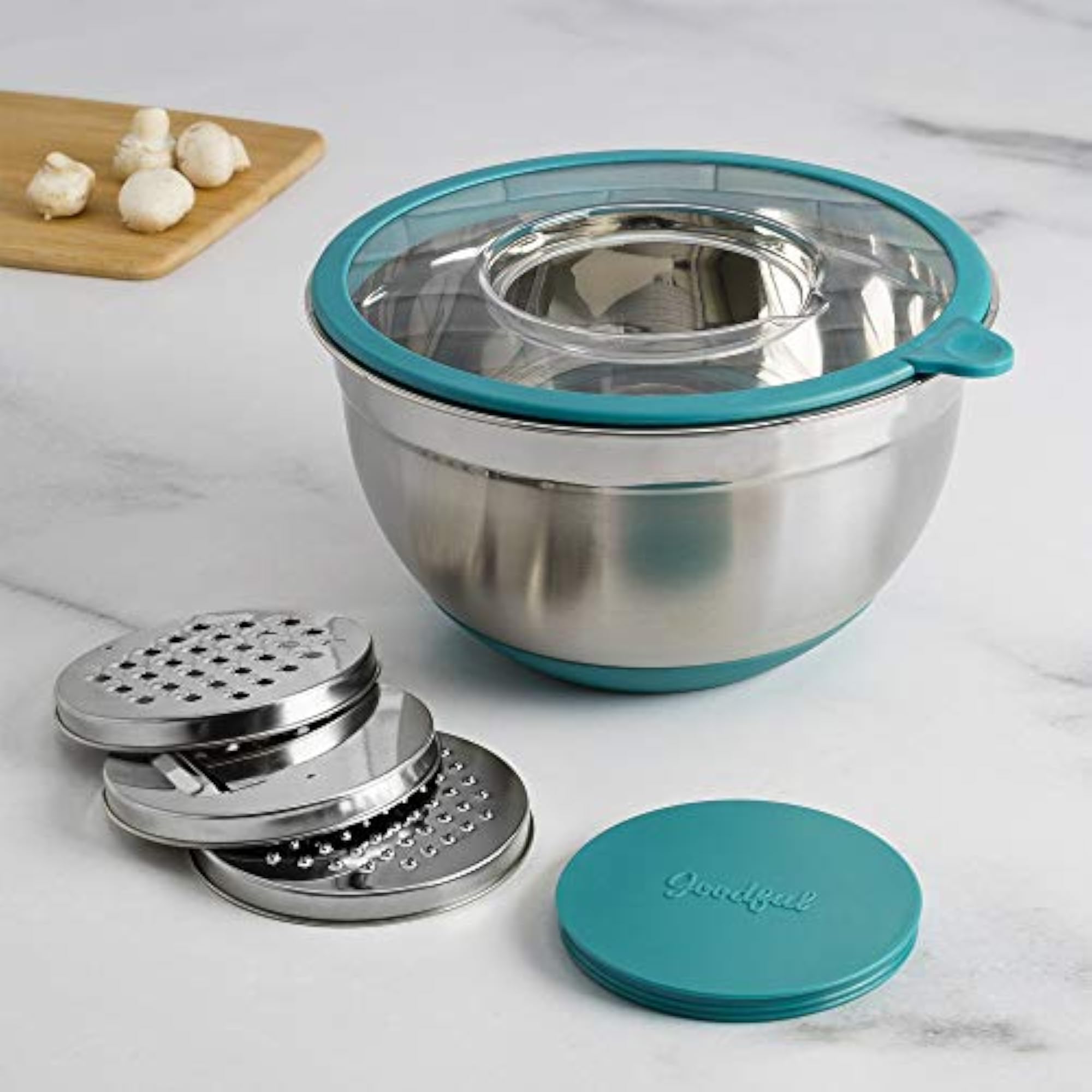 Grater Prep Bowl, Multi, Teal