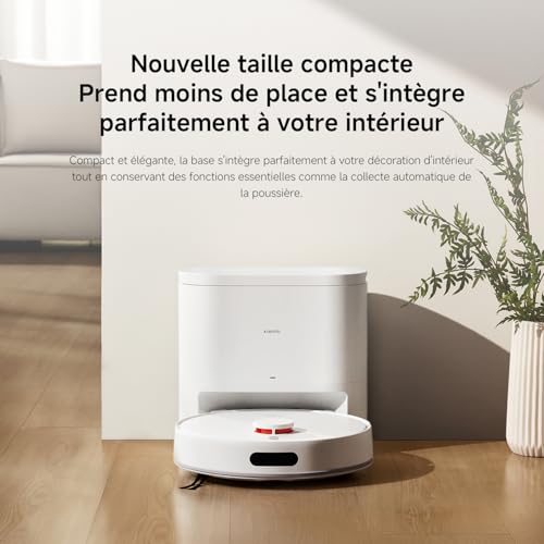 XIAOMI H40 Aspirateur Robot avec Station de Vidage Automatique, 10000 Pa