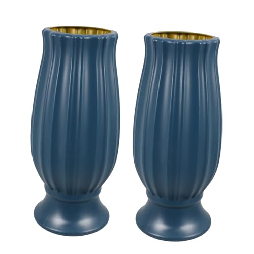 Vaguelly 2 Jarrones De Cementerio para Lápidas Soportes para Mausoleo Jarrones De Cementerio De Simpatía para Largos De Plástico para Flores para