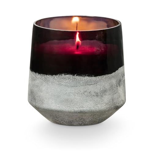 Illume Beautifully Done Baltic Glass Candle, BlackBerry Absinthe