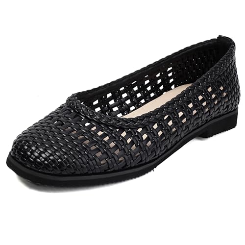 Chaussures plates tricotées pour une promenade décontractée en ville style dolly
