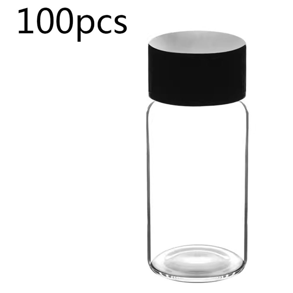 Attrezzature e forniture di laboratorio 100 pezzi bottiglia di vetro da laboratorio trasparente reagente 15 20 30 40 50 60 ml
