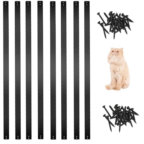 Balustre de terrasse en métal noir 82cm lot de 26 tiges rectangulaires pour rambarde escalier