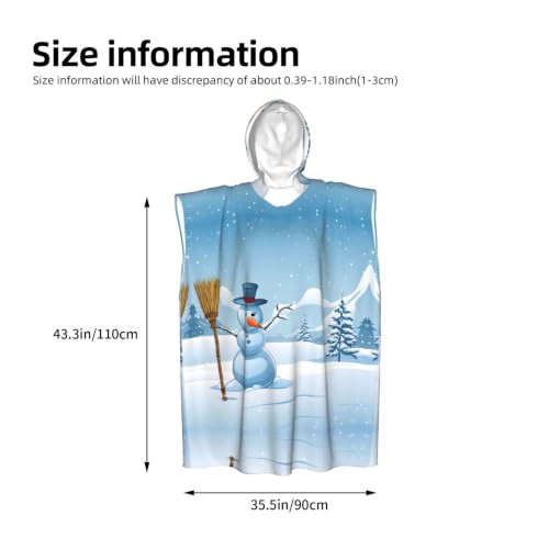 Peignoir à capuche imprimé microfibre absorbante et ultra léger - 5