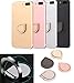 Cell phone holder,COCOFU 2pcs 360°Rotation and 180°Flip Universal Finger Ring Stand/Grip/Kickstand/Mount,[Washable][Removable]Zinc Alloy Finger Loop for iPhone,Smartphones and iPads -Space Grey