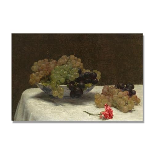 Tableau Henri Fantin-Latour nature morte peinture sur toile 60x90cm