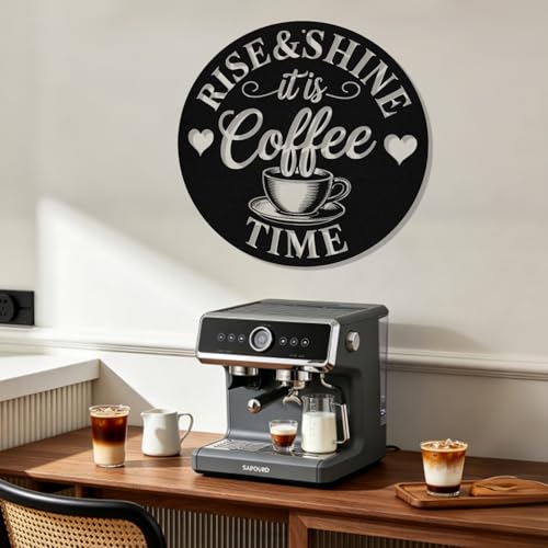 Image of Personalized Coffee Metal Sign, Custom Coffee Bar Signs, Custom Name Signs for Cafe Station, Coffee Wall Art Decor for Kitchen, Cafe Shop Decor, Cafe Lover Gift