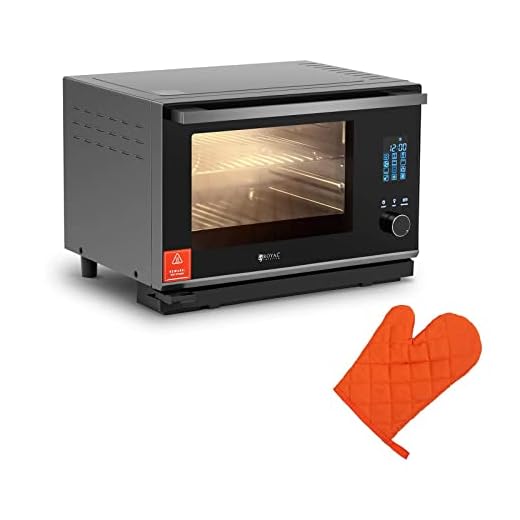 Royal Catering Forno A Vapore Fornetto Cottura A Vapore Professionale RC-SOQ3 (25 L, 2.100 W, Argento, Acciaio Inox)