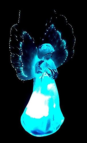 Solar Frosty Angel Lights with Fiber Wings (Set of 2)