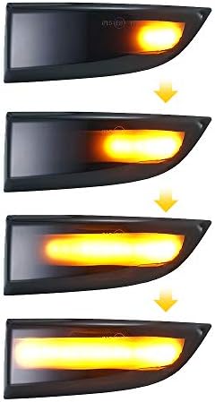 Opaltool 2 Pcs Rearview Mirror Dynamic Blinker, Dynamic LED Side Mirror Indicator for Renault Megane MK3 2008-2016, Grand Scenic 3 2009-2015, Scenic 3 2009-2015, Latitude 2010-2015, Fluence 2019-2015