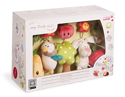 NICI Giostra Musicale Colorata con Coniglietto e