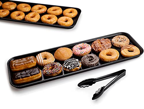 Présentoir de marché Carlisle 830FMT309 ébène 30x8 cm pour buffet - Lot de 12 - 7
