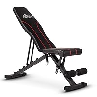 FLYBIRD Adjustble Weight Bench,300KG Weight Capacity Premium Weight Bench for Full Body Workout, Multi-Purpose Foldable incline/decline Bench, 90% Pre-assembled for Man and Woman