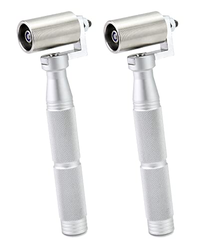 Qwork 1.5" Stainless Steel Home Wallpaper Seam Roller Wall Paper Construction Tool Seam Flat Roller Paint Tool, 2 Pack #TOP16