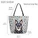 Daily Canvas Extra Large Shoulder Tote Bag,Fashion Design German Shepherd Durable Weekender Top Handle Zipper Bag for Gym Picnic Yoga Beach Travel Kitchen Market Grocery Shopping