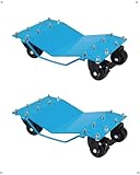 Car Dolly Set of 2, 8000LBS Capacity Wheel Dolly, Manganese Steel Heavy Duty Vehicle Dolly with 360 Degree Rotatable Wheel and Brakes for Moving Cars, Trucks, Trailers, SUVs, Boats, RVs