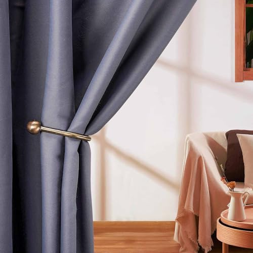 Curtain Holdbacks 2pcs, Brass Curtain Hold Backs Metal Tie Backs for Curtains U-Shaped Hook Wall Mouted Decorative Accessories for Bedroom - Image 5
