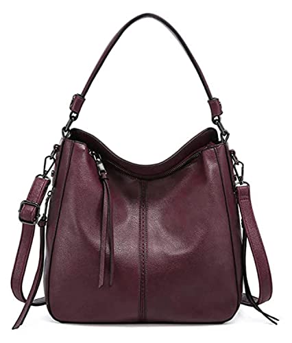 AYSIS Hobo Bags for Women Faux Leather Purses and Handbags Large Hobo Purse with Tassel :- Wine (B0B5ZM3G2F) Amazon Price History, Amazon Price Tracker
