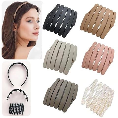 6PCS Adjustable Retractable Headbands for Women Cover