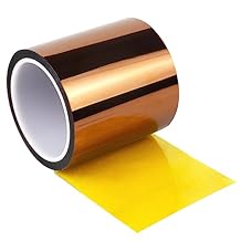 BOMEI PACK Heat Resistant Tape - 4 Inch x 108 ft 33m, High Temperature Vinyl Press Tape for Heat Transfer, Protects CPU & PCB Circuit Boards