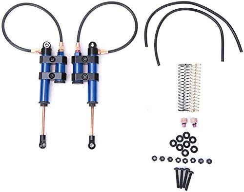 2pcs RC Car Internal Spring, Negative Pressure Shock Damper with Spring Absorber Springs Adjustable Damper Gun Compatible for SCX10 D90 1/10 RC Car(Blue-110m) Model Car