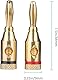 RUNCCI-YUN 14 Stück 4mm bananenstecker,Bananenstecker vergoldet,High End Bananenstecker,löt Bananen Stecker,Bananenstecker Audio Jack,lautsprecherkabel stecker, löt- oder schraubbar vergoldet