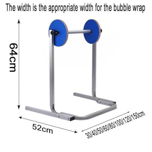 Dispenser per rotolo di pluriball, supporto per rotolo da pavimento, supporto verticale per rotolo di carta manuale, per imballaggi e spedizioni in movimento