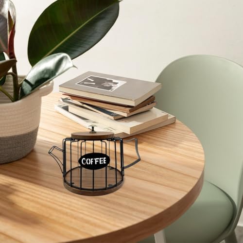 Accessoires de bar à café avec panier de rangement robuste pour maison