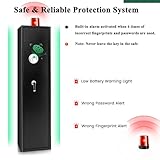 HOMFME 5 Gun Cabinet, Security Lockable Shotgun Rifle Safe Box with Digital Keypad, Emergency Keys, Alarm System, Electronic Pistols Shotgun Safe Cabinets for Home Office (with Fingerprint Opening) - Image 3