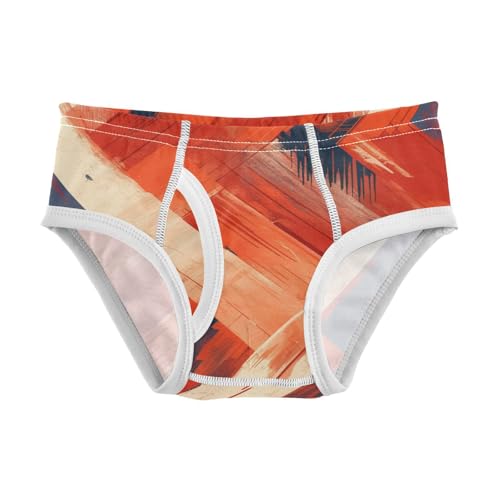 KLL Red Stripes Little Boys Comfort Briefs Underwear Breathable Undies