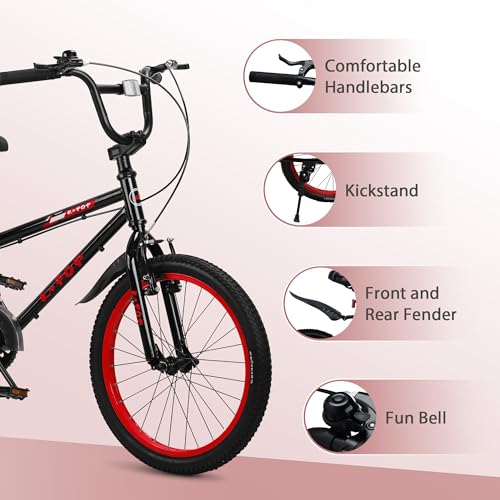 20 Inch Kids Bike BMX Style Boys Bike Ages 7-12, Lightweight