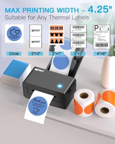 Image of iDPRT SP410 4x6 Thermal Label Printer, USB Desktop Shipping & Barcode Printer for Small Business, Amazon & Courier Labels, Inkless Label Printer Compatible with Windows /Mac /iOS /Android