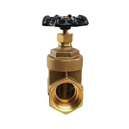 Midline Valve 429U223 Heavy Duty Gate Valve With Wheel Handle, Water Shutoff 1 In. Fip Connections, Cast Brass #TOP1