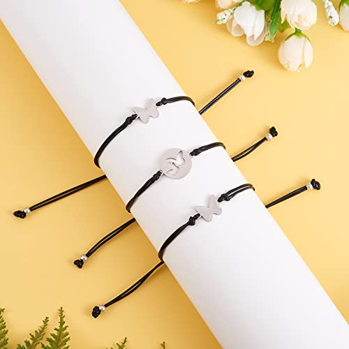 Image of Ornaland 2 /3 /4 /5 Pcs Friendship Bracelet Best Friend Bracelets Bff Matching Heart Bracelet Braided Bracelet Best Friend Friendship Gifts for Women Friends Girls Teen