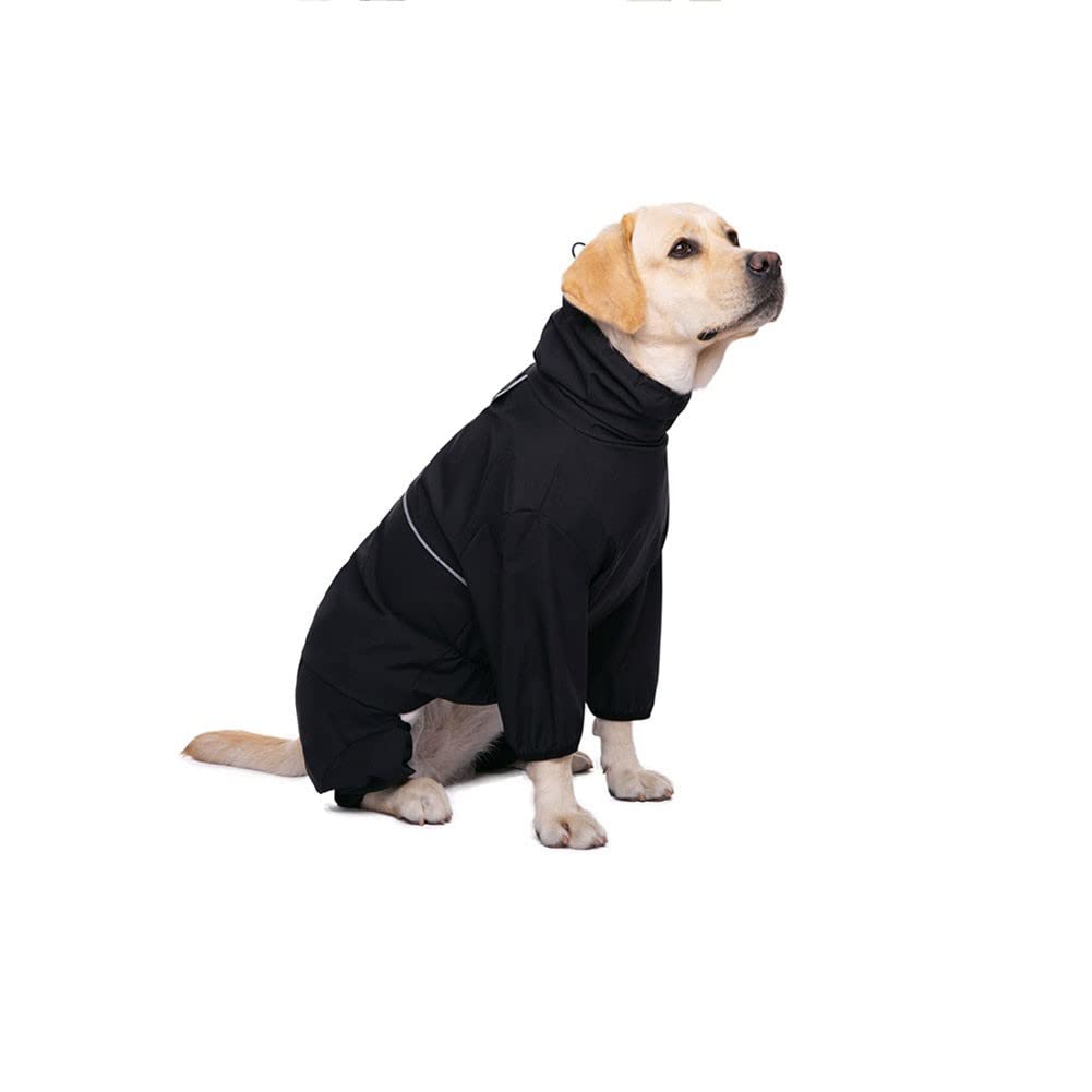 Impermeable Perro Imperméable pour Chien et Veste pour Chien à Fermeture éclair imperméable avec Bande réfléchissante pour des promenades sèches et sûres(Color:2,Size:5XL)