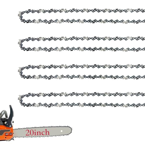 4 Pack 20" Chainsaw Chain .325" Pitch .058" Gauge