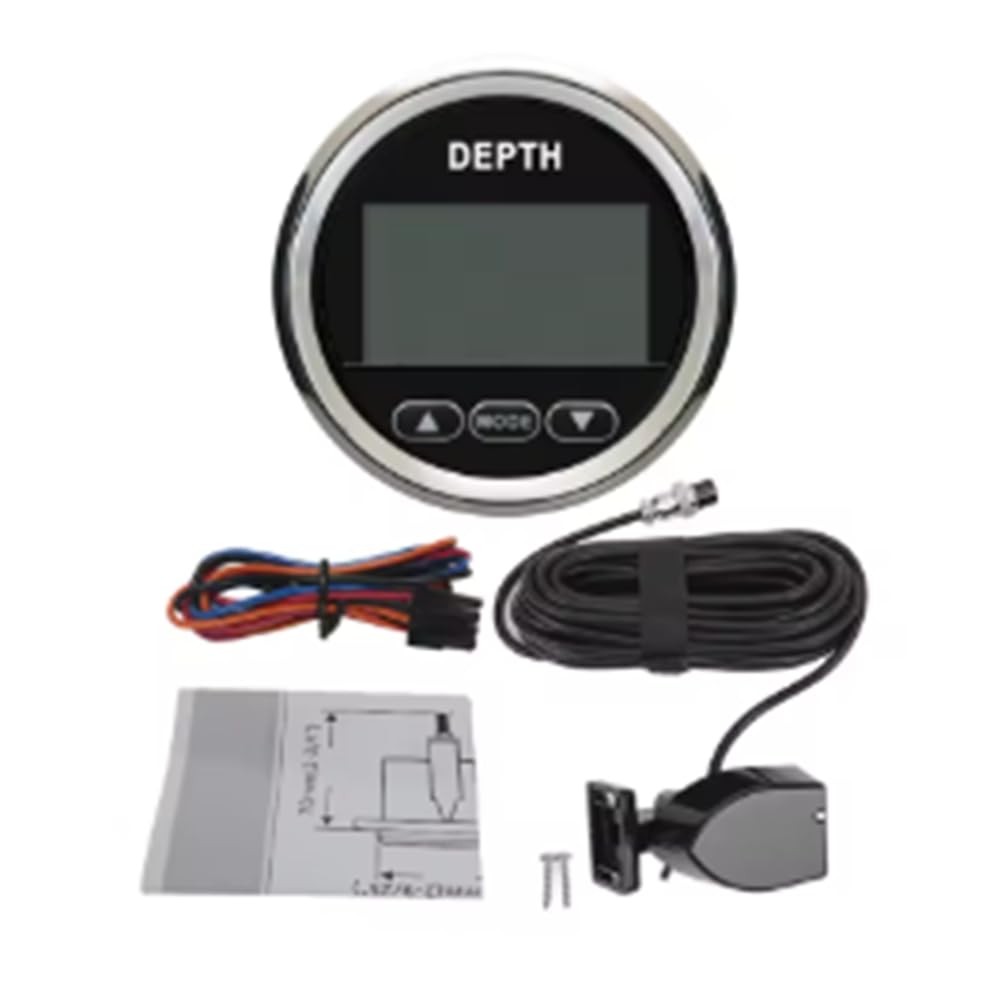 Digital depth gauge 12V marine avec transducteur pour éviter l'échouement des bateaux