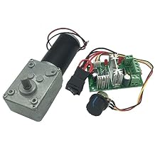 BRINGSMART DC 12 V 80 دورة في الدقيقة العاصمة دودة العتاد المحرك مع سرعة تحكم 5 kg.cm الذاتي قفل عكس المحرك ميني التوربينات موجهة للسيارات ل DIY روبوت تدوير الجدول قفل الباب ستارة آلة 12 V 80 دورة في الدقيقة