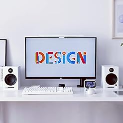 ABRAMTEK X30 Enceintes actives PC Bureau Proche Haut-parleur Bluetooth pour Home Cinéma Entrée Optique, Préampli Phono, Blanc (paire) - Les Beatles, Paul McCartney, John Lennon, RIngo Starr, George Harrison ABRAMTEK X30 Enceintes actives PC Bureau Proche Haut-parleur Bluetooth pour Home Cinéma Entrée Optique, Préampli Phono, Blanc (paire) – Image 3