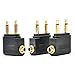 Produktbild GeekerChip Flugzeug Adapter[3 Stücke], Airline Adapter Flugzeugadapter 3,5 mm Stereo Buchse Audio Flugzeugadapter für Kopfhörer
