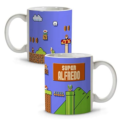LolaPix Taza Mario Bros. Tazas personalizadas. Regalo friki. Tazas originales con nombre.