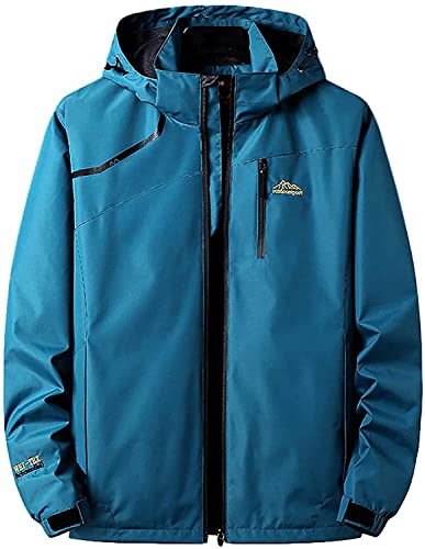 ブルーのウインドブレーカー