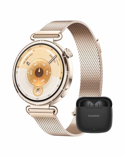 HUAWEI WATCH GT6 41mm montre connectée or avec écouteurs bluetooth FreeBuds SE 3