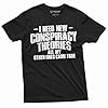 Men's Conspiracy Theories T-Shirt All My Other Ones Came True Theorist Shirt dad Grandpa papa tee, Navy Blue, Medium #1