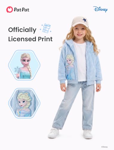 Image of Disney Girl /Boy Fleece Jacket Zipper Sherpa Fuzzy Hoodie Winter Coat 2-13Y