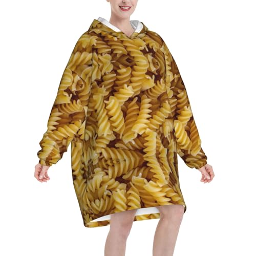 Couverture à capuche style Pasta le cadeau cocooning parfait pour femme